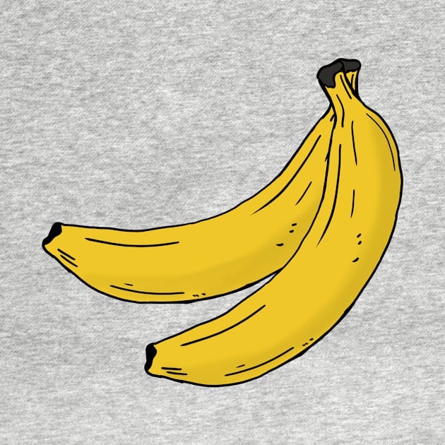 Banana hand drawn fruits summer by Mesyo